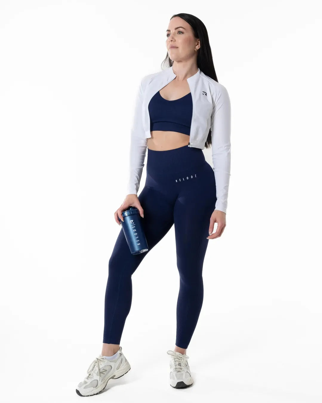 Slipstream Seamless Tights - Marinblå